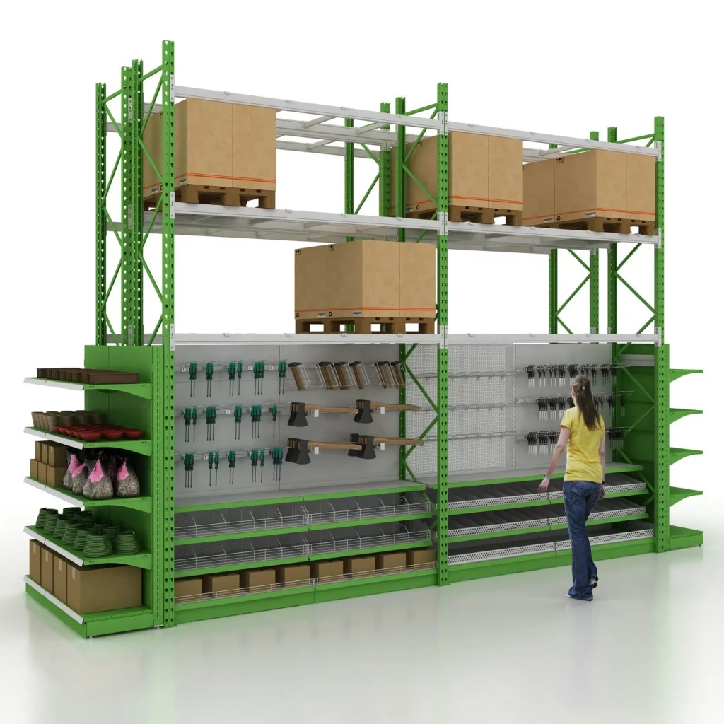 Системи стелажів для DIY і Cash&Carry: ефективна організація простору великих торгових залів